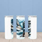 Montana Landmark & Landscape Watercolor 20oz Skinny Tumbler