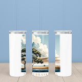 Nebraska Landmark & Landscape Watercolor 20oz Skinny Tumbler