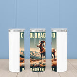 Colorado State Animal Vintage Digital Art Insulated Mug/Tumbler