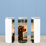 Maryland State Animal Vintage Digital Art Insulated Mug/Tumbler