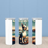 Massachusetts State Animal Vintage Digital Art Insulated Mug/Tumbler
