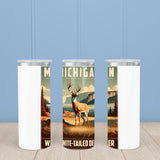 Michigan State Animal Vintage Digital Art Insulated Mug/Tumbler