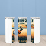 Nebraska State Animal Vintage Digital Art Insulated Mug/Tumbler