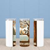 North Carolina State Animal Vintage Digital Art Insulated Mug/Tumbler