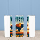 Oklahoma State Animal Vintage Digital Art Insulated Mug/Tumbler