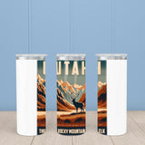 Utah State Animal Vintage Digital Art 20oz Skinny Tumbler