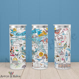 Maryland State Map 20oz Skinny Tumbler