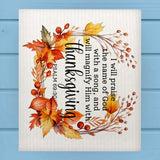 I Will Praise…Magnify HIM with Thanksgiving Dishcloth