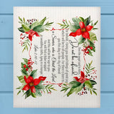 Do Not Be Afraid…a SAVIOR is Born Christmas Dishcloth