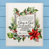 Glory to GOD in the Highest Christmas Dishcloth