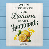 When Life Gives You Lemonade Swedish Dish Cloth Sponge