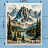 Colorado Landmark & Landscape Watercolor Dishcloth