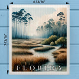 Florida Landmark & Landscape Watercolor Dishcloth