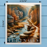 Illinois Landmark & Landscape Watercolor Dishcloth