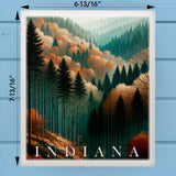 Indiana Landmark & Landscape Watercolor Dishcloth