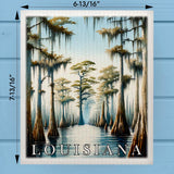 Louisiana Landmark & Landscape Watercolor Dishcloth