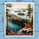 Minnesota Landmark & Landscape Watercolor Dishcloth