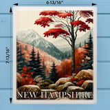 New Hampshire Landmark & Landscape Watercolor Dishcloth