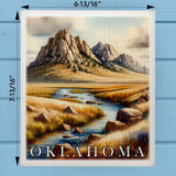 Oklahoma Landmark & Landscape Watercolor Dishcloth