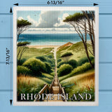 Rhode Island Landmark & Landscape Watercolor Dishcloth