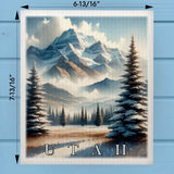 Utah Landmark & Landscape Watercolor Dishcloth