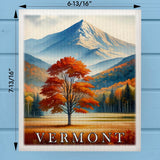 Vermont Landmark & Landscape Watercolor Dishcloth