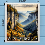 West Virginia Landmark & Landscape Watercolor Dishcloth