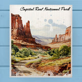 Capitol Reef National Park Swedish Dish Cloth Sponge