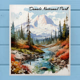 Denali National Park Swedish Dish Cloth Sponge