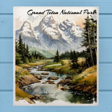 Grand Teton National Park Swedish Dish Cloth Sponge