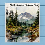 North Cascades National Park Swedish Dish Cloth Sponge