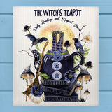 Witch's Teapot Potions & Brews Halloween Dishcloth