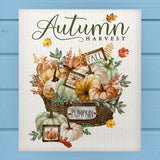 Autumn Pumpkin Harvest Modern Farmhouse Dishcloth