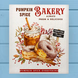 Pumpkin Spice Everything Bakery Fall Dishcloth