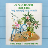 Sail Away Beach Seaside Lighthouse Boat Dishcloth