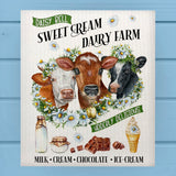 Udderyl Delicious Dairy Cow Farm Milk Dishcloth