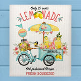 Old Fashioned Bicylce Lemonade Stand Dishcloth