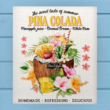 Taste of Summer Tropical Pina Colada Dishcloth