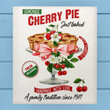 Homemade Cherry Pie Made with Love Swedish Dish Cloth Sponge