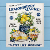 Lemonberry Market Pie & Muffins Farmhouse Dishcloth