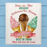 Twice as Nice Delicious Ice Cream Modern Dishcloth