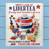 Libertea Patriotic Tastes Like Freedom Dishcloth