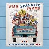 Star Spangled Farms Patriotic 4th of July Dishcloth