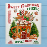 Gingerbread House Christmas Cheer Mug Dishcloth