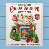 Sweet & Cozy Coffee Cup Cocoa Shoppe Dishcloth