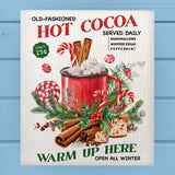 Peppermint & Cinnamon Cocoa Winter Swedish Dish Cloth Sponge