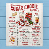 Christmas Farmhouse Sugar Cookie Recipe Dishcloth