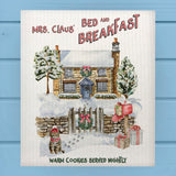 Mrs Claus' Bed & Breakfast Christmas Dishcloth