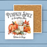 Pumpkin Spice & Everything Nice Absorbant Stone Coaster