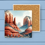 Arizona Landmark & Landscape Watercolor Stone Coaster